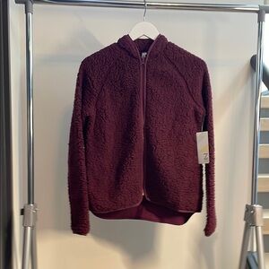 Zella Burgundy Fleece Jacket